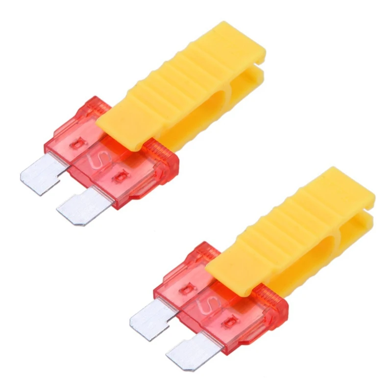 

2X Car Automobile Fuse Puller Extraction Tools for Car Fuse (Yellow)