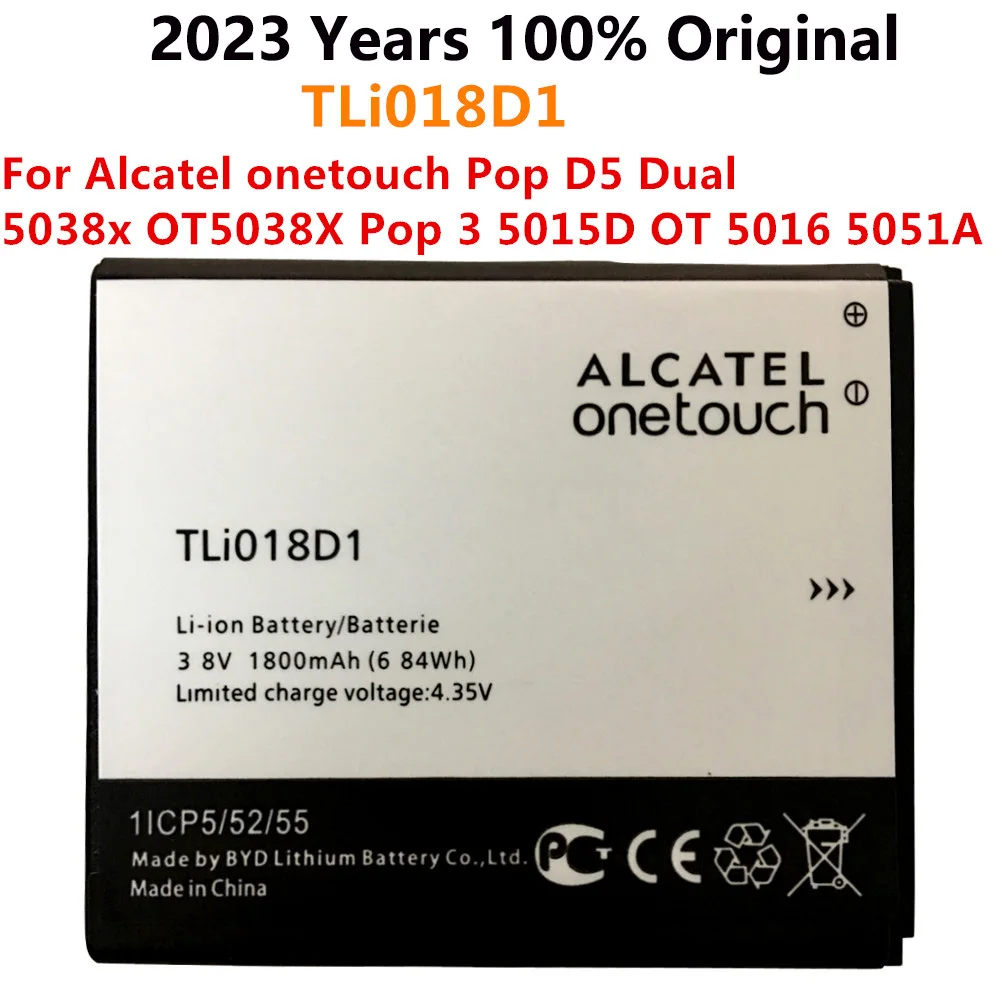 Аккумулятор 1800 мАч TLi018D1 для Alcatel One Touch Pop D5 Dual 5038x OT5038X Pop 3 5015D OT 5016 Bateria Batterij AKKU
