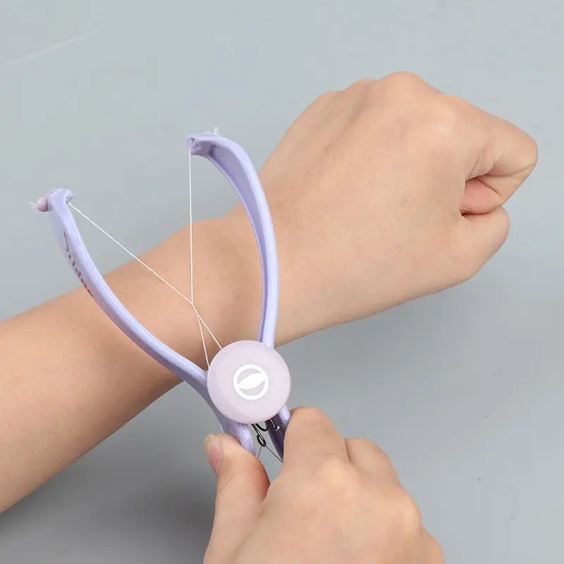 

Women Hair Removal Epilator Mini Facial Hair Remover Spring Threading Face Defeatherer For Cheeks Eyebrow DIY Makeup Beauty Tool