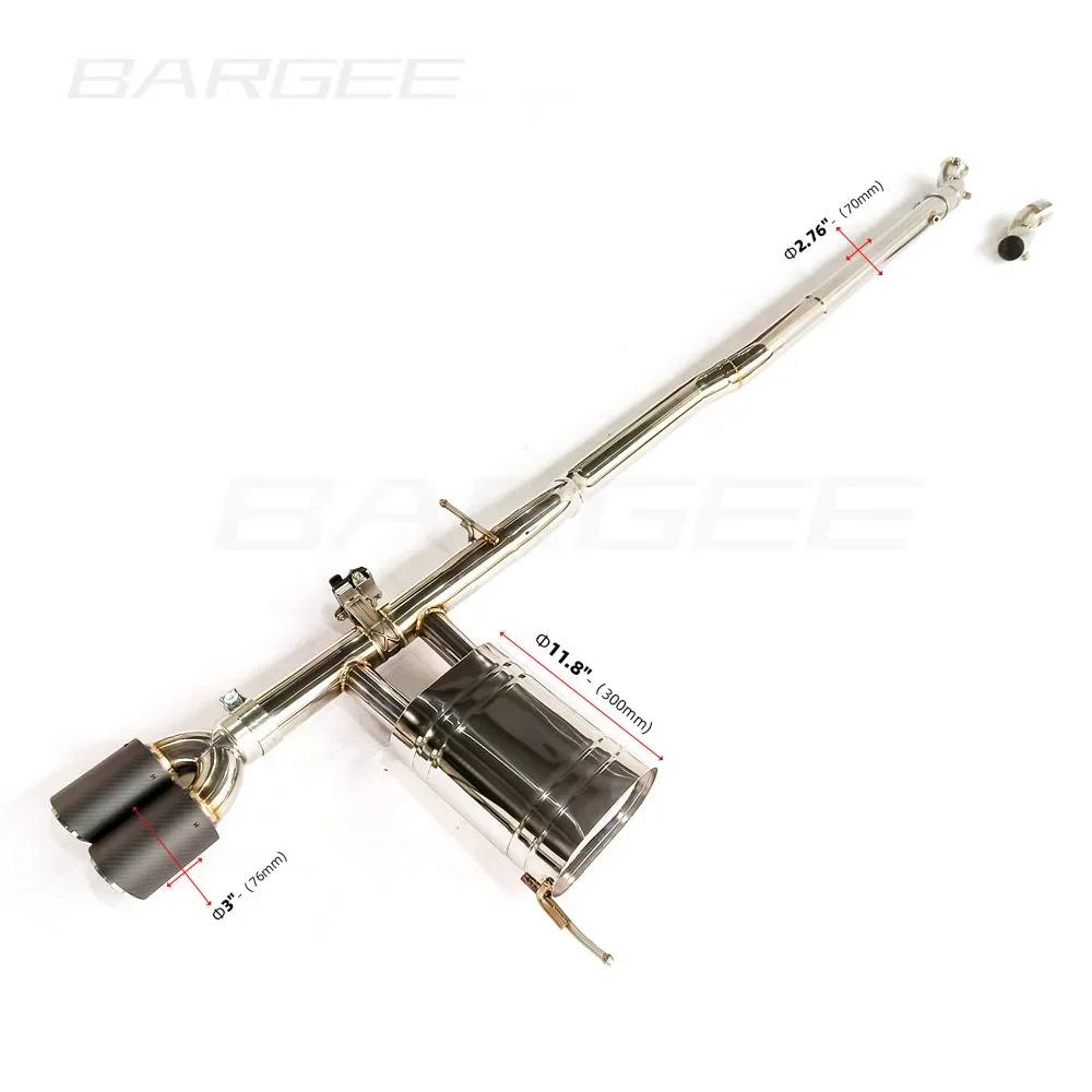 Выхлопная труба Bargee Valvetronic CATBACK для MINI F56 1 5 T 2 0 JCW 2022 ~ UP глушитель выхлопные трубы