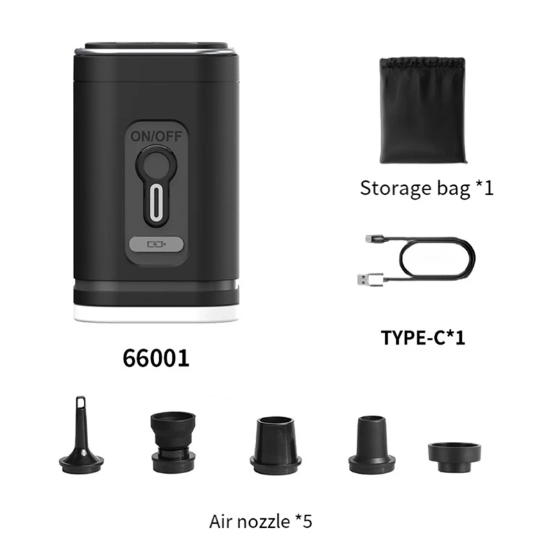 Электрический воздушный насос портативный беспроводной компрессор