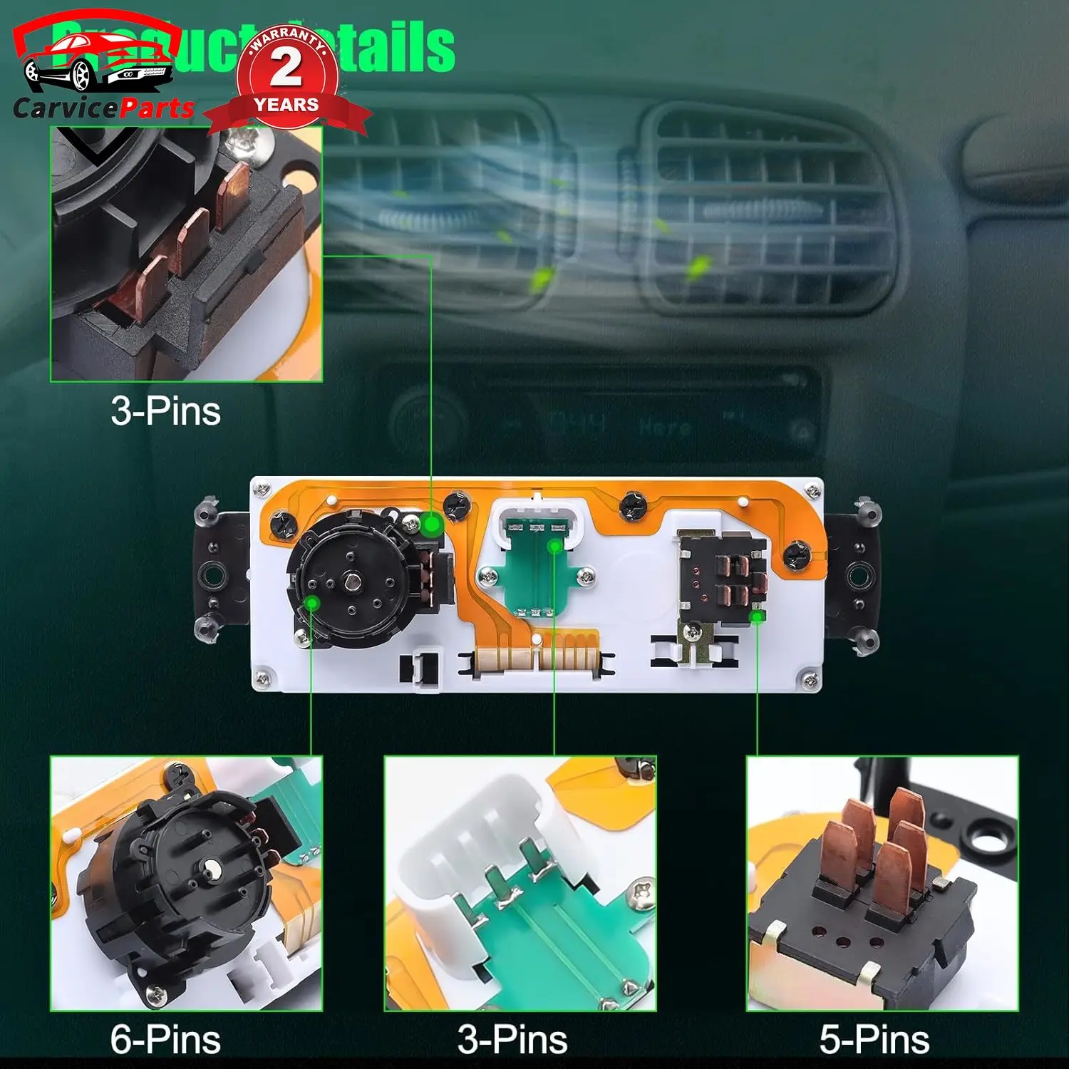 1 шт. модуль контроля климатического нагревателя переменного тока для 1998-2005 Chevrolet