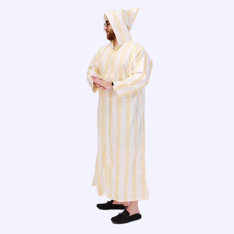 Muslim Fashion Men Robe New Saudi Arabia Ropa Islamica Hombre Abaya Thobe for Men Robe Musulmans Homme Kaftan Islamic Clothing