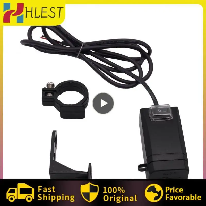 

1~5PCS USB Motorcycle Socket Waterproof Dual USB Outlet Change 5V Power Supply Adapter With ON/Off Switch For Phone Navigation