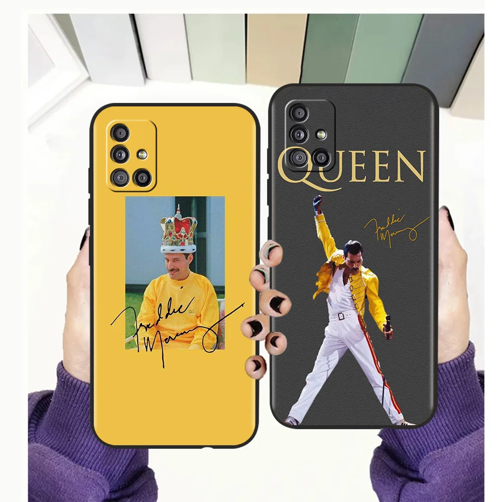 

Queen Freddie Mercury Silicone Case For Samsung Galaxy A32 A52 A13 A22 A72 A51 A71 A41 A11 A31 A21S 5G Luxury Phone Cover Shell