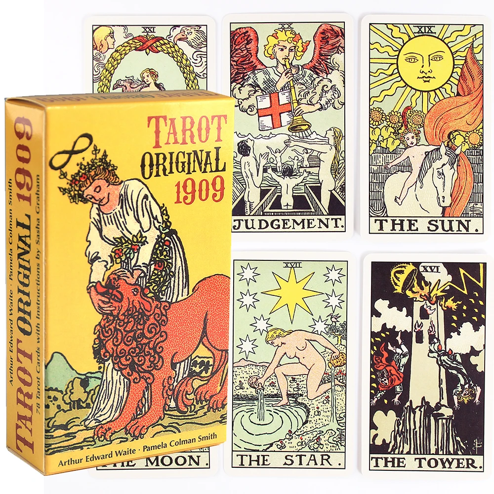 

Classical 1909 Tarot Deck Original English Tarot 78 Card Popular Deck Card Game Board