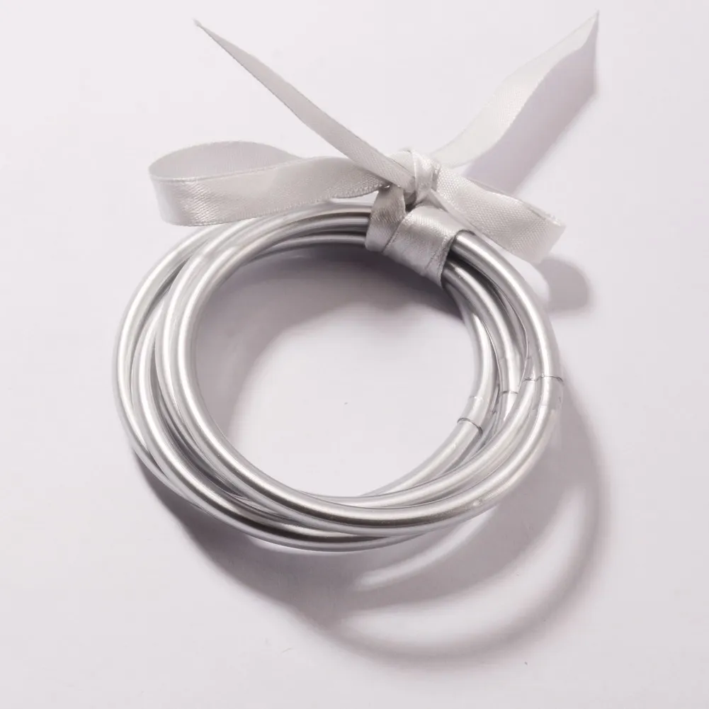 Блестящий Золотой буддийский браслет для девушек красивый Будды силиконовый