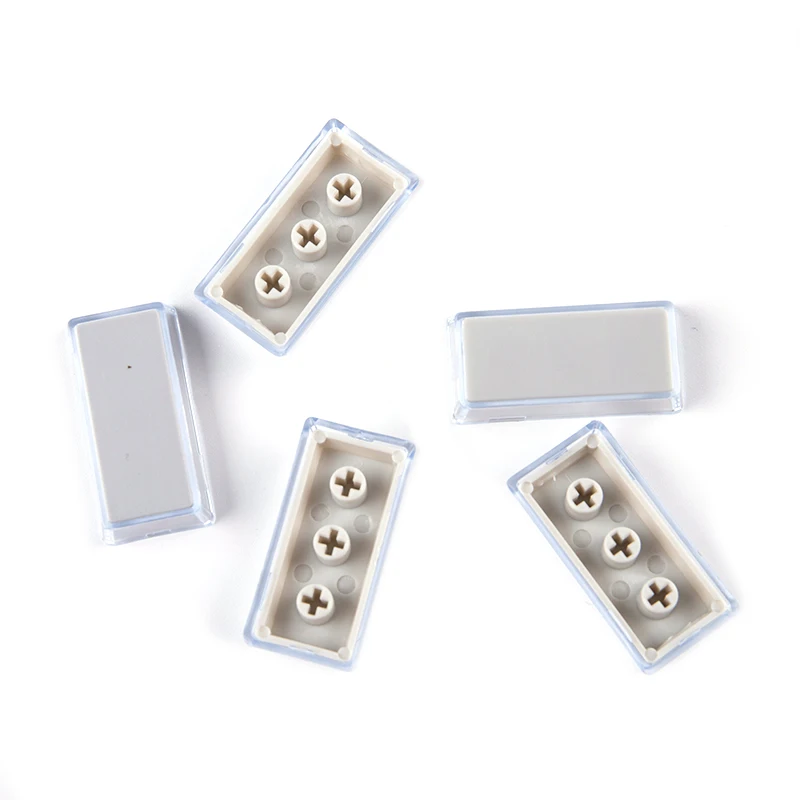 

5pcs Transparent Double-layer Keycaps Removable Paper Clips MX Switch Keycap