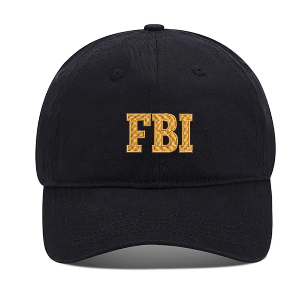 

Lyprerazy Baseball Hat FBI Federal Bureau of Investigation Unisex Embroidery Baseball Cap Washed Cotton Embroidered Adjustable