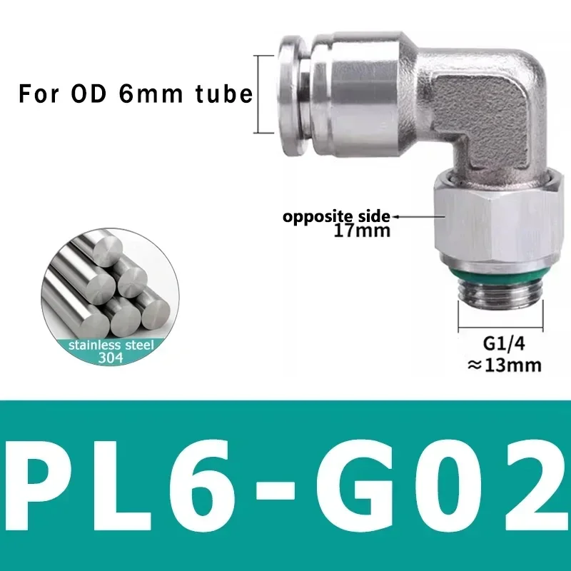 

Фитинги для пневматического шланга из нержавеющей стали 304