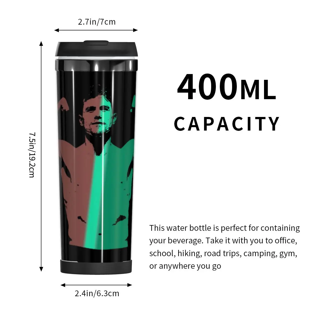 

Double Insulated Water Cup Canelos Alvarez Mexican Boxing Vintage R257 Heat Insulation multi-function cups Vacuum flask Mug