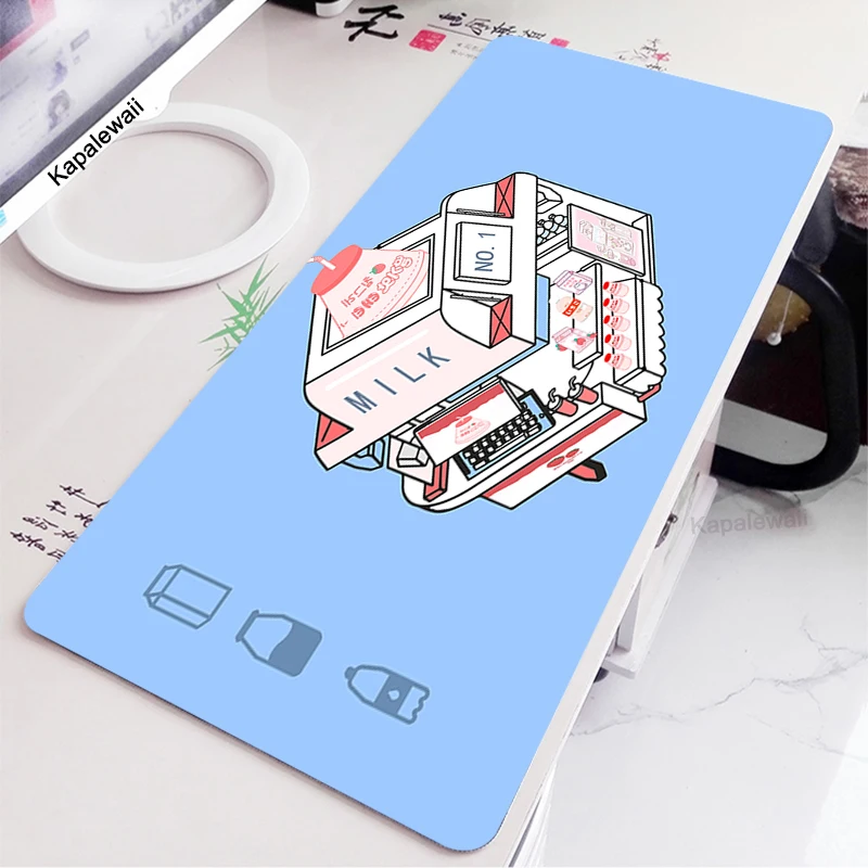 

Чистый цвет 80x30 XL Lockedge большой игровой коврик для мыши компьютерный геймерский коврик для клавиатуры и мыши милый магазин Настольный Коврик...