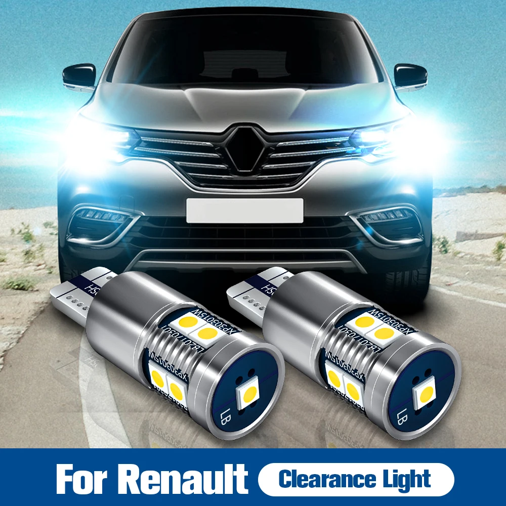 

2pcs LED Parking Light Bulb W5W T10 Canbus For Renault Dokker Duster Espace 3 4 Fluence Laguna Logan Megane CC Thalia Twingo 1 2