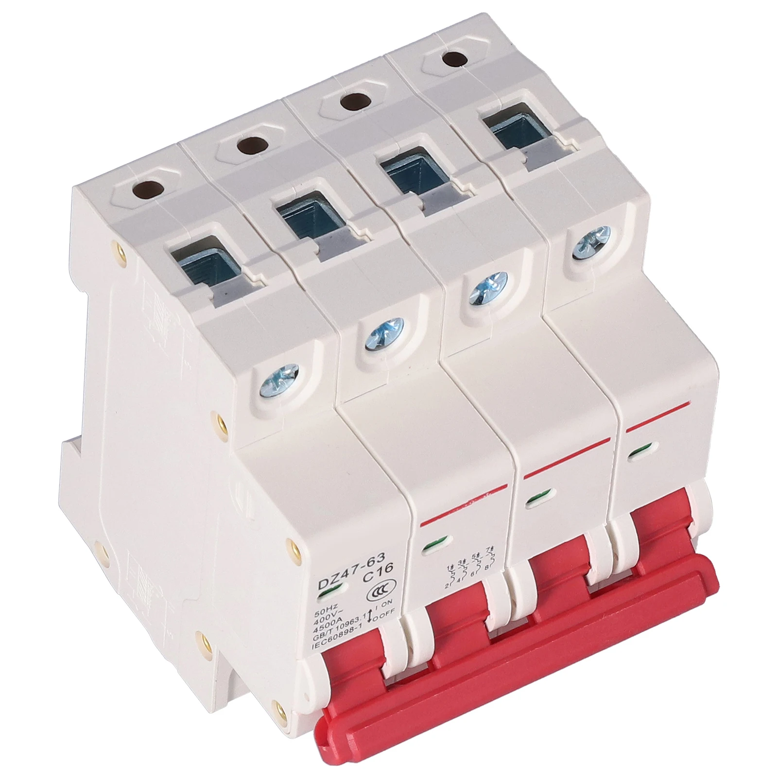 Автоматический выключатель 4P мини воздушный MCB защита от перегрузки 400V для