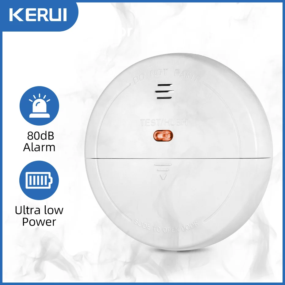 KERUI GS04 433 МГц беспроводной детектор дыма пожарный датчик для W181 W204 GSM Wi-Fi охранная