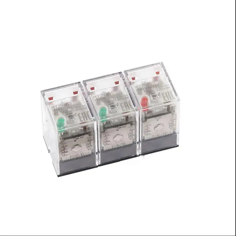 Горячее предложение, новинка, реле MY2N-GS MY2N GS MY2NGS 12 В 24 В 220 В, промежуточное реле 12 в пост. Тока, 12 в пост. Тока, 24 в пост. Тока, 24 в пост. Тока, 24 в пост. Тока, 24 в пост. Тока, 5 А, 8 контактов