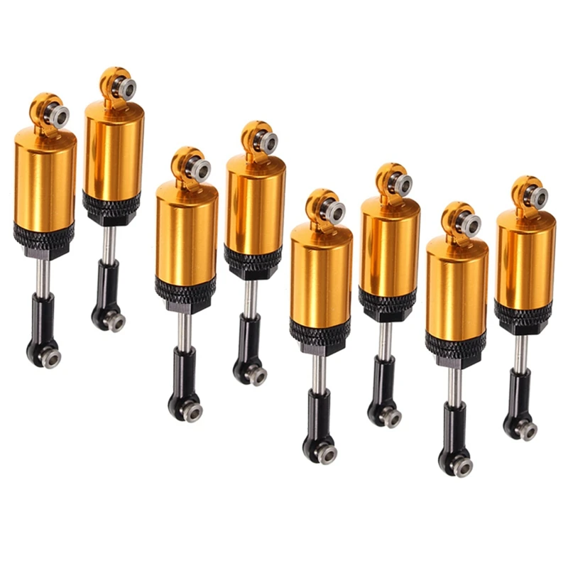 

8X For Wltoys Upgrade Metal Shock Absorbers A959-B A949 A959 A969 A979 1/18 RC Car Parts,Yellow