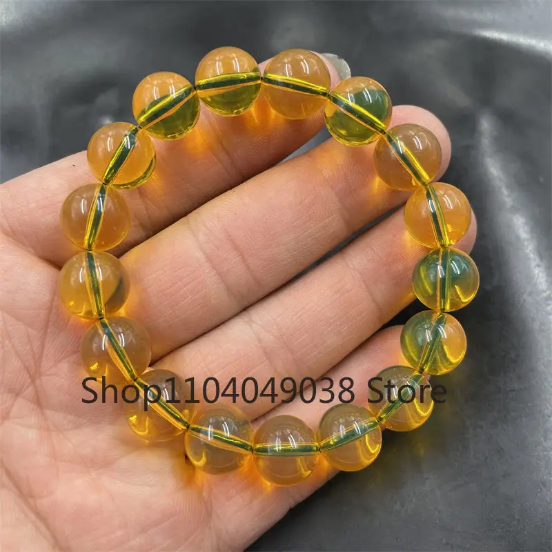 Натуральный Синий браслет класса 5А очищенный водой янтарный Мексиканский