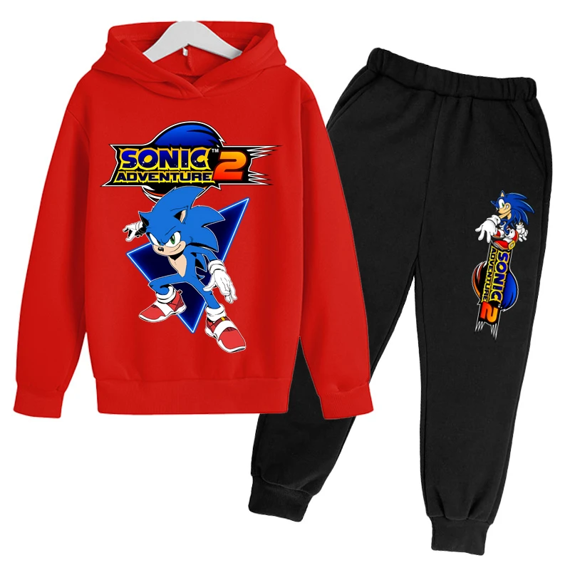 

Осенне-зимняя хлопковая толстовка с длинным рукавом + штаны для маленьких мальчиков и девочек, стильная повседневная спортивная толстовка, ...