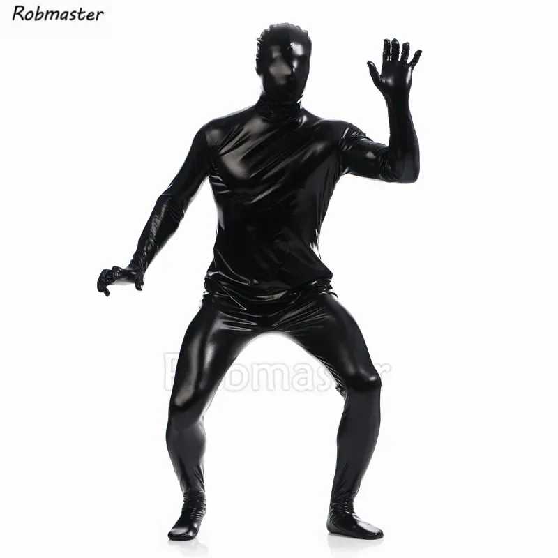 Новый боди из металлического спандекса блестящий комбинезон сексуальный костюм