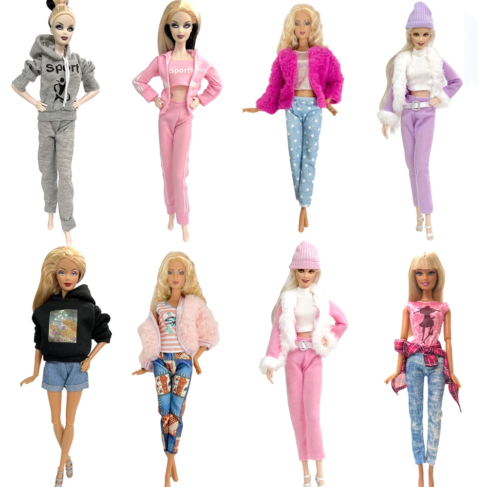 Одежда для куклы NK Mix, модное платье, юбка ручной работы, топ, Одежда для куклы Барби, тканевые детские игрушки, подарок для девочки JJ
