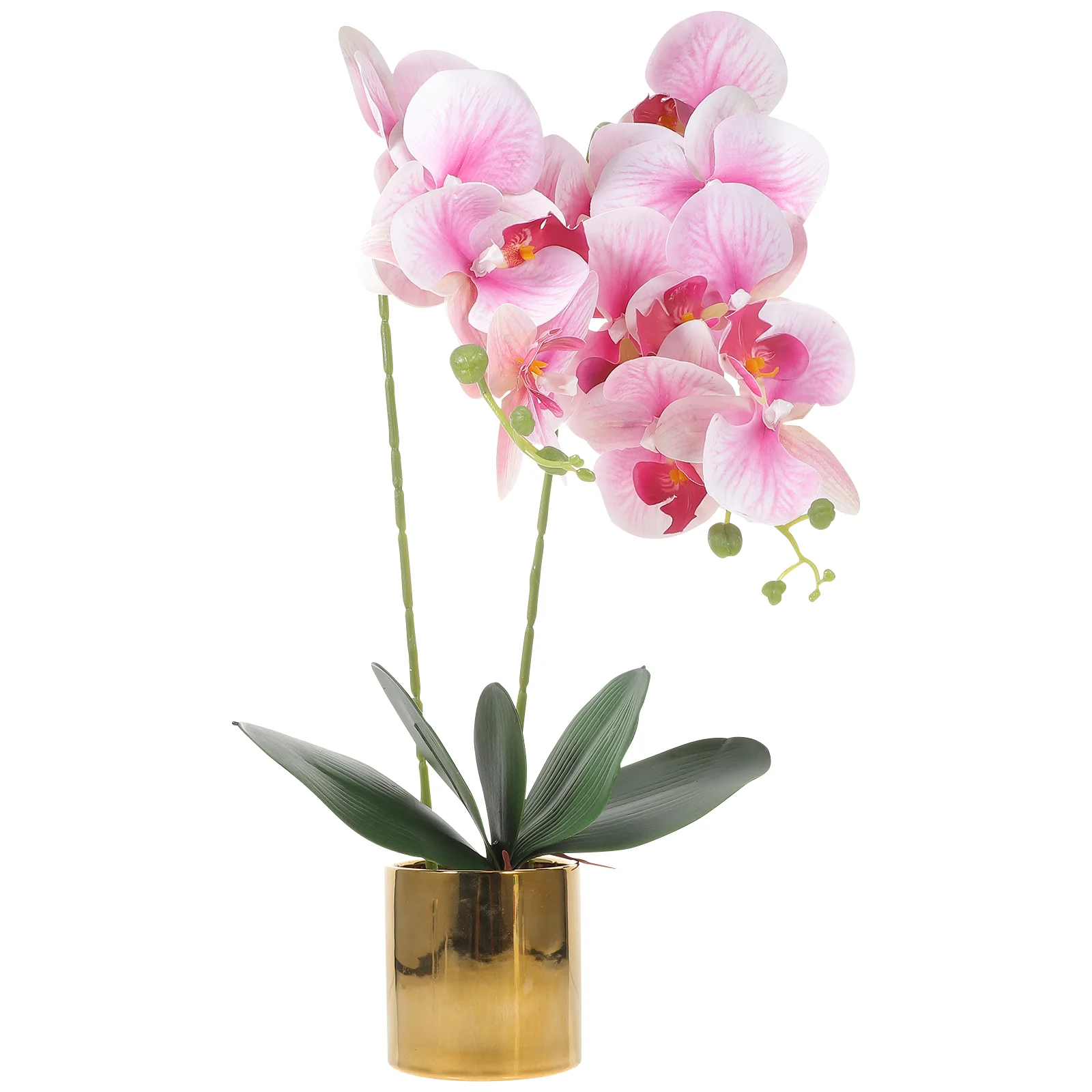

Orchid Artificial Flower Artificial Orchid Flowers Phalaenopsis Bonsai Potted Orchid Flowers for Home Office Wedding Party
