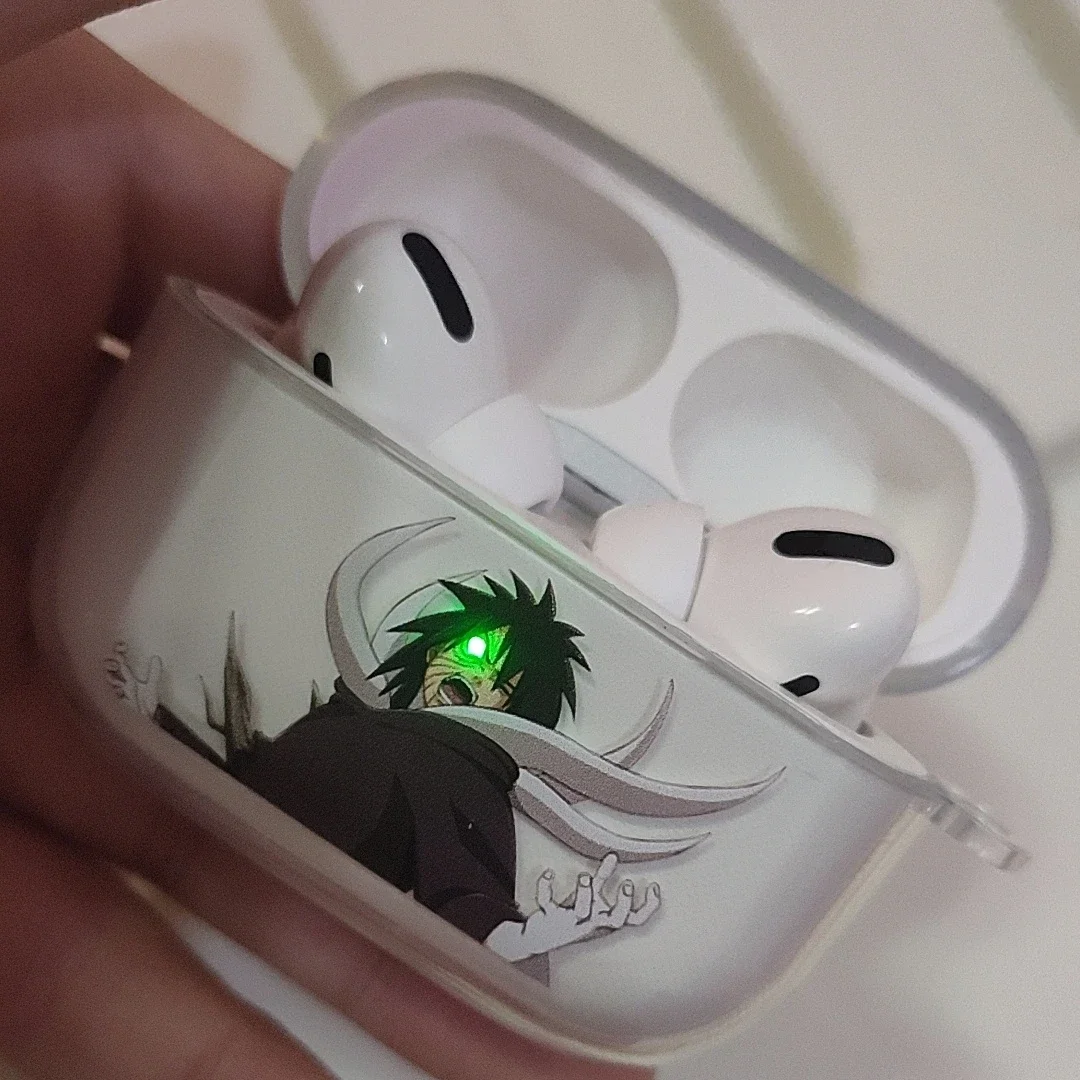 Фото Чехол для гарнитуры Naruto для Apple Airpods 1, 2, 3 Pro, чехол с аниме Uchiha Obito, EVA, защитные чехлы для наушников, аксессуары, коробка для наушников №2