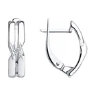 Серьги SOKOLOV из серебра с бриллиантами, Серебро, 925, Женские, Серьги 2022 тренд, Оригинальная продукция