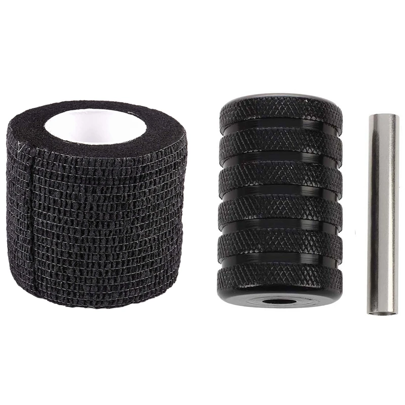 

2 Pcs Accessories: 1 Pcs 30Mm Aluminum Alloy Grip For Tattoo Machine Gun & 1 Pcs Self Adherent Adhesive Free Grip