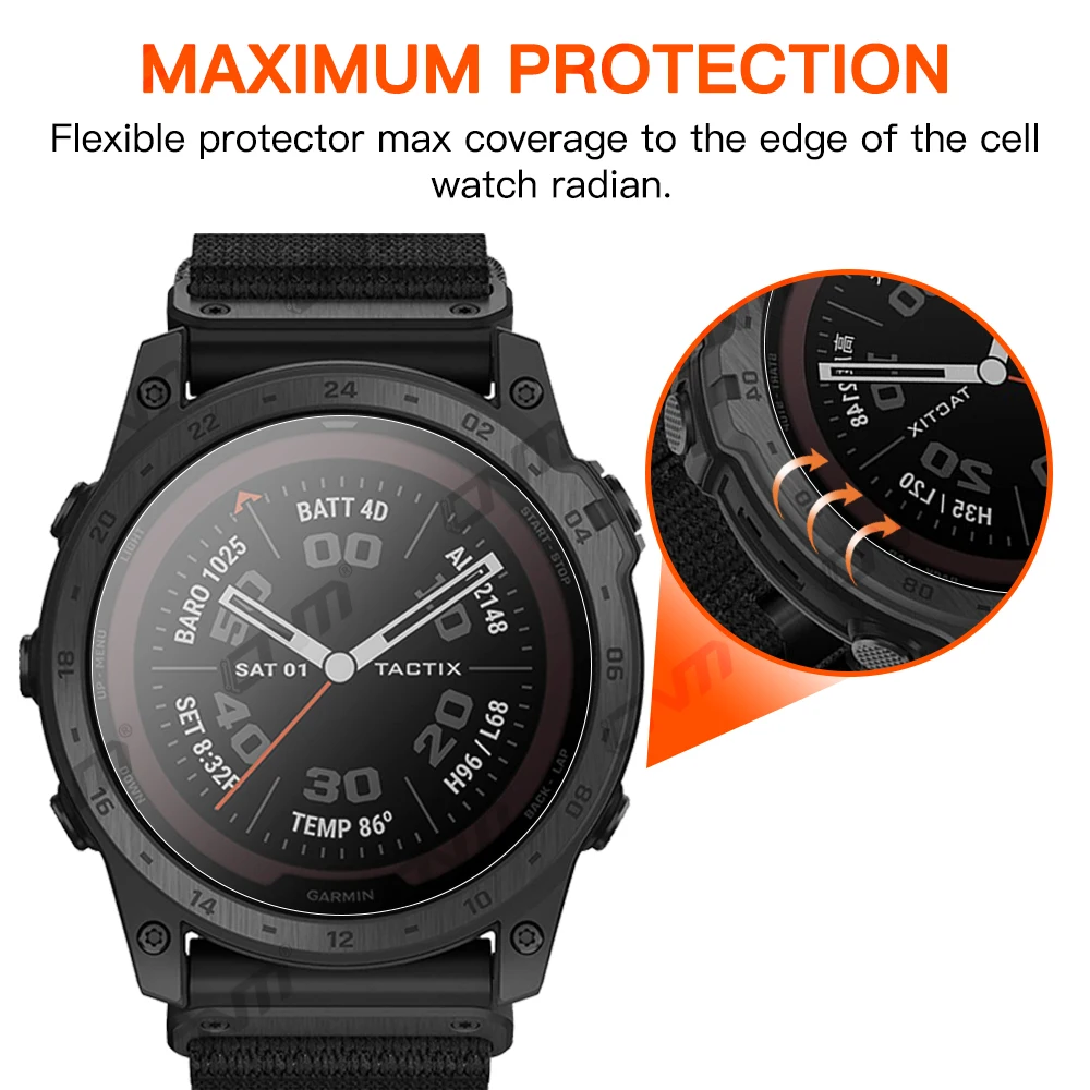 Гидрогелевая пленка для Garmin Fenix 7 7X 7S 6 6X 6S Pro Solar 5 5S Epic Full Screen Protector - купить по