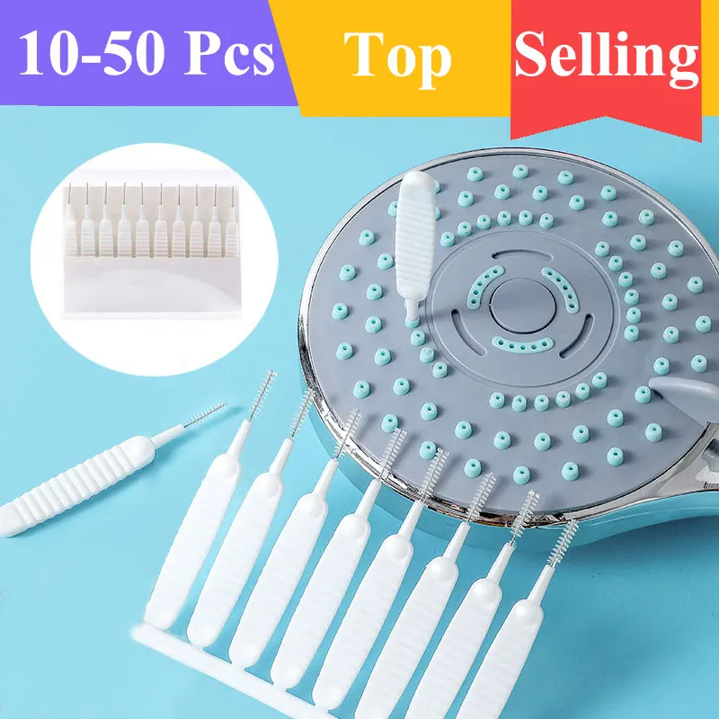 

50Pcs/Set Shower Head Cleaning Brush For Kitchen Toilet Phone Hole Washing Anti-clogging Small Brush Pore Gap Cleaning Brush