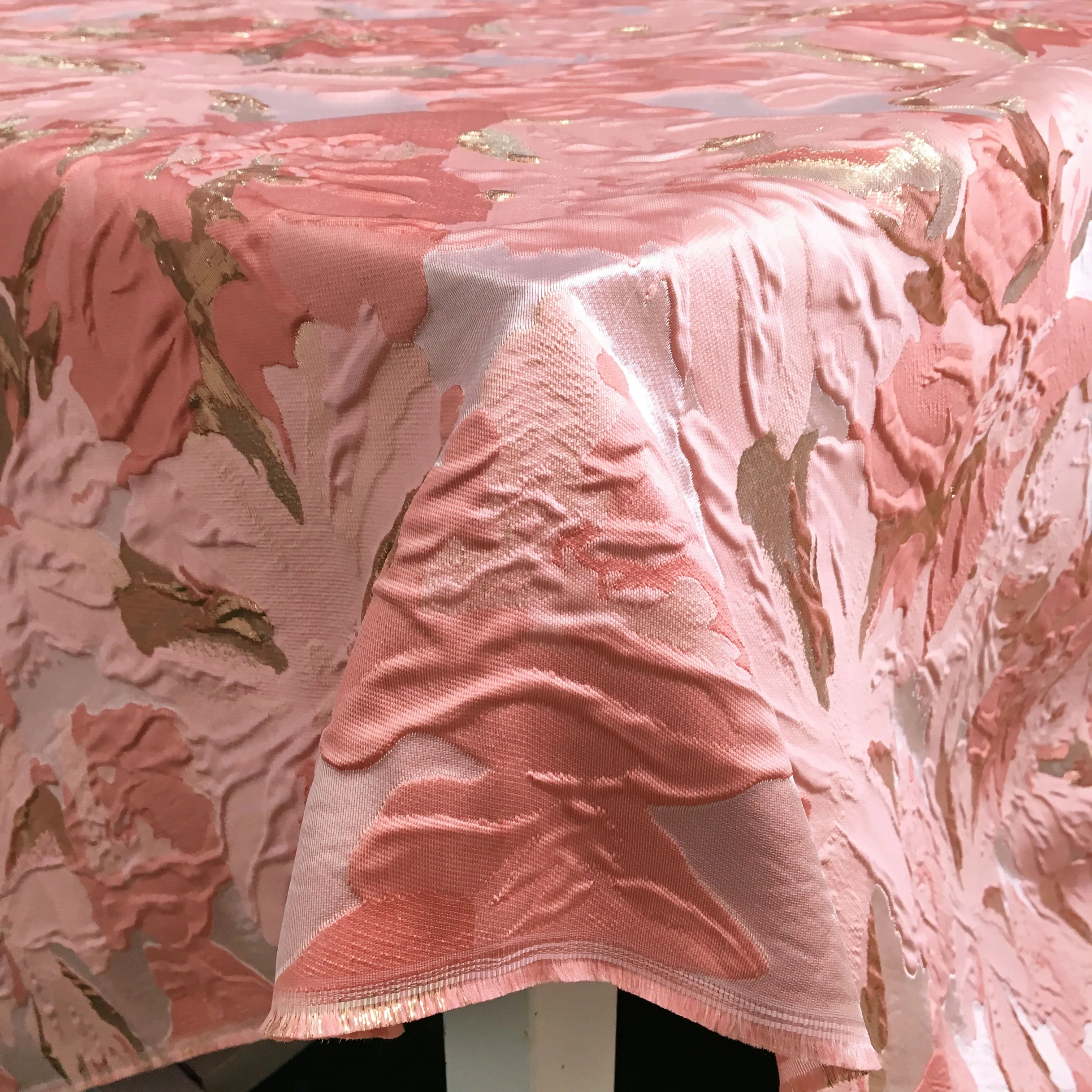 Женская жаккардовая кружевная ткань новый дизайн 2024 свадебные платья шитье A3949