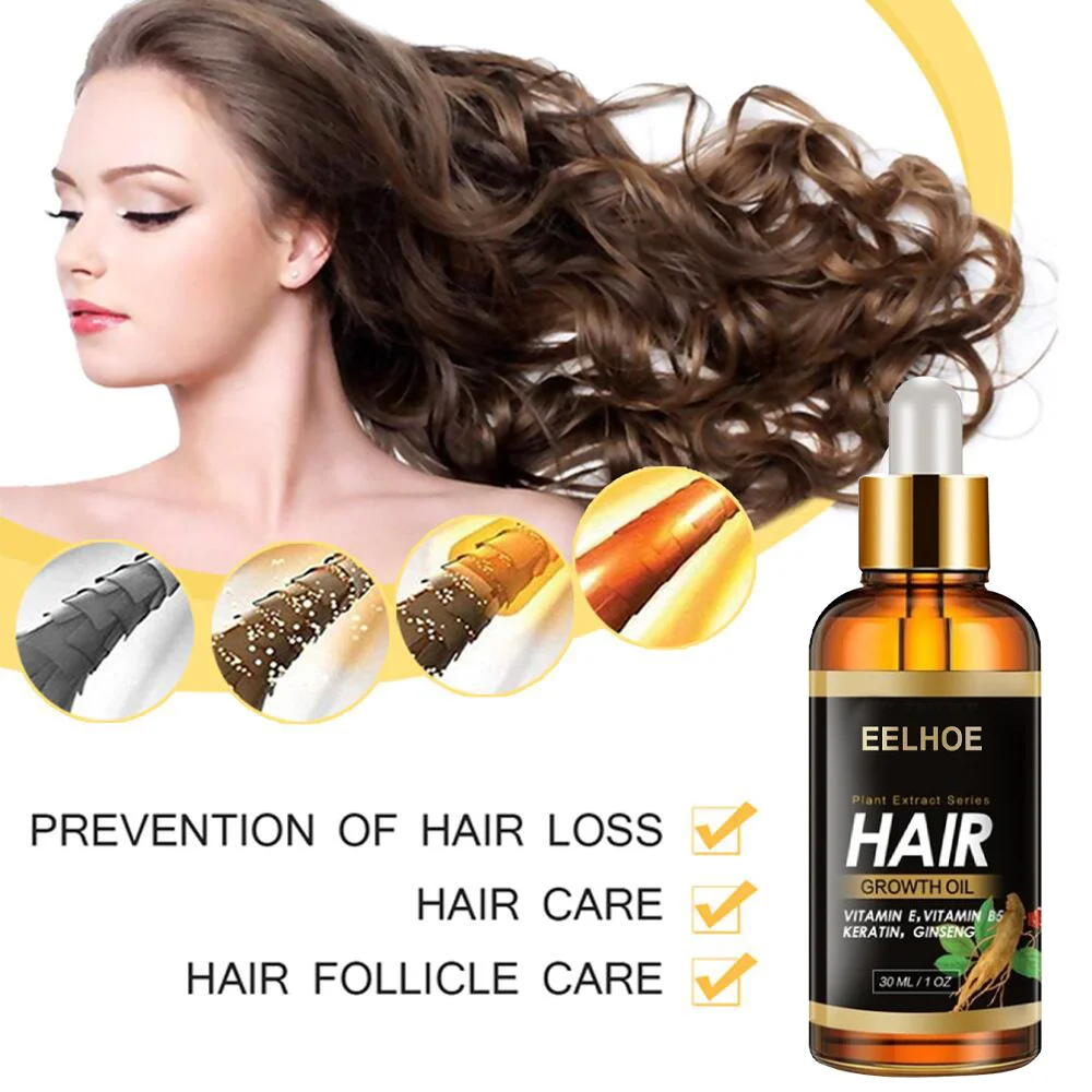 Имбирная Сыворотка для роста волос спрей против выпадения эфирное масло