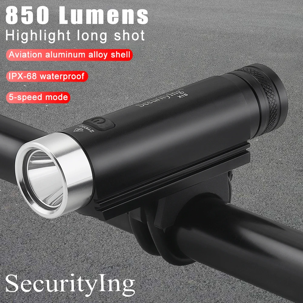 

Bike Light Front LED Flashlight 850 Lumen Waterproof Bicycle Lights USB Rechargeable Cycling Lamp Set for Road Commuting