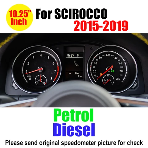 12,3-дюймовый цифровой спидометр кабины для VW PASSAT B7 B8 Golf 6 7 MK7 Tiguan Scirocco Jetta T6 Sharan, приборная панель, приборная панель