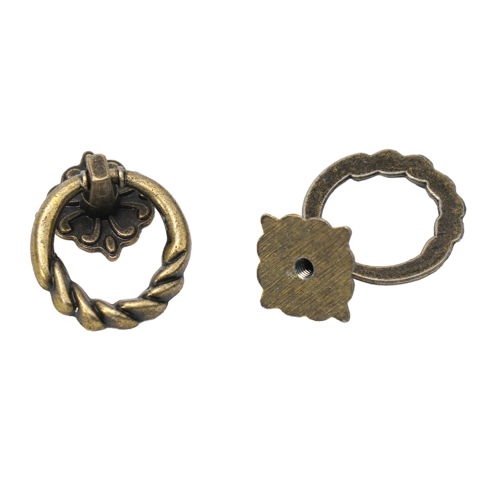 6 шт. винтажное круглое кольцо мебельная ручка европейский шкаф комод ручки для