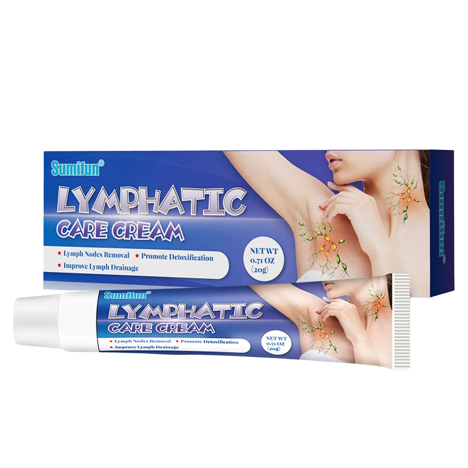

20g Lymph Detoxification Cream Lymphatic Detoxs Ointment Armpit Slimming Cream Cream Underarm And Neck Lymphatic Care Cream