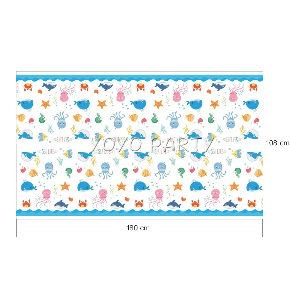 Для детского дня рождения Морские обитатели товары для вечерние одноразовая