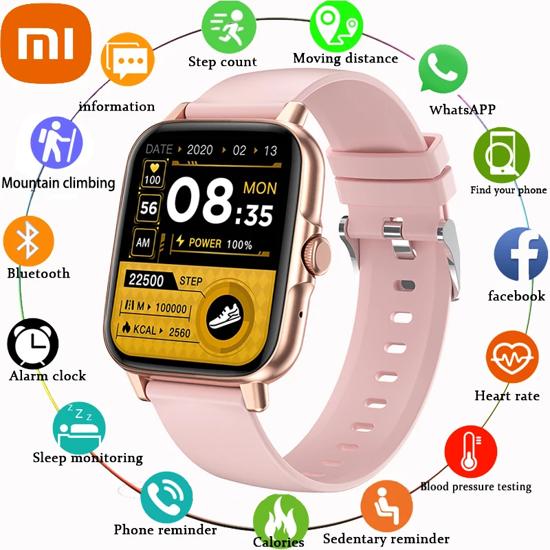 

Смарт-часы XIAOMI NFC мужские, сенсорный экран 1,69 дюйма, Bluetooth