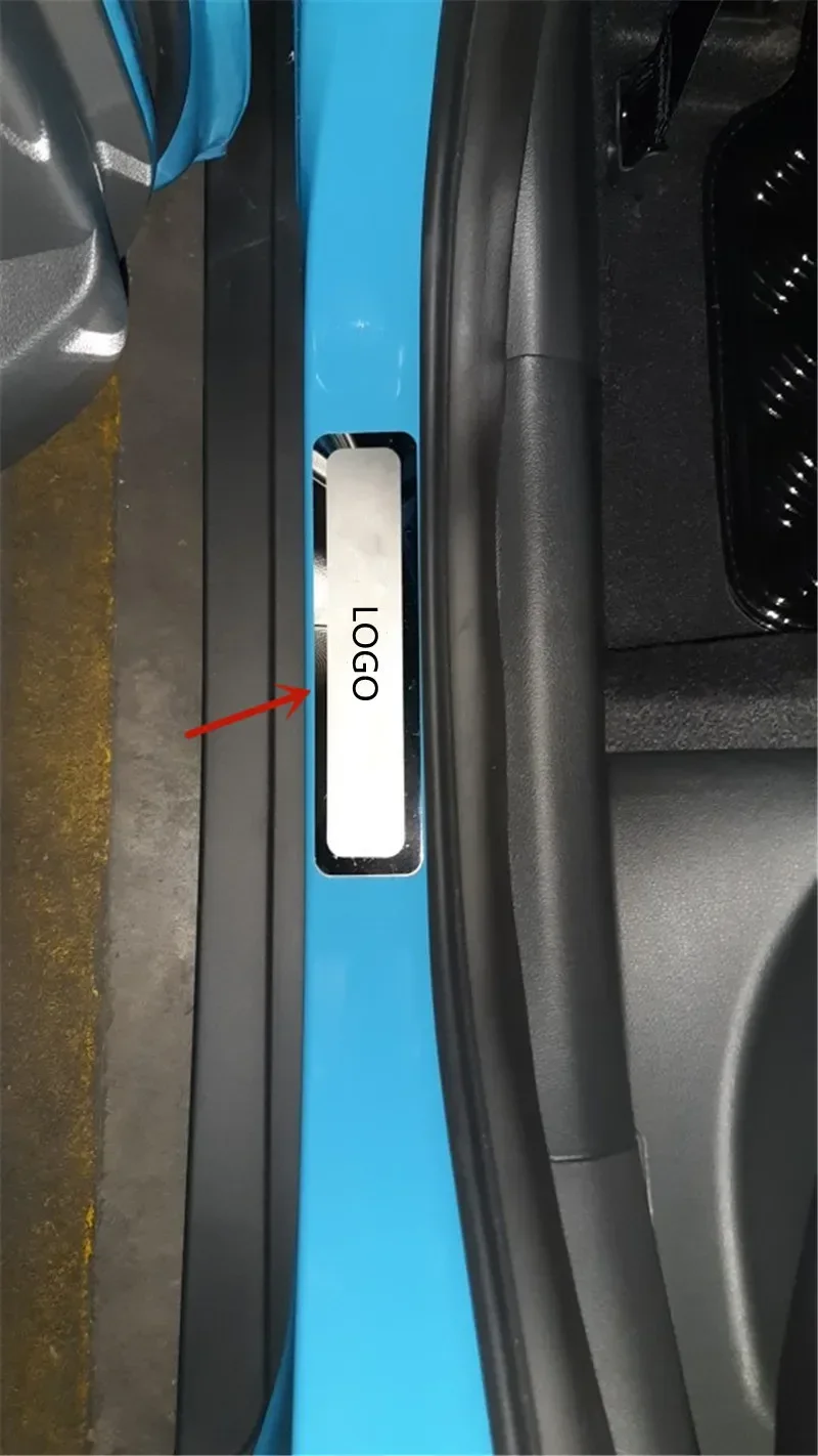 For Hyundai KONA 2017-2021 Wysokiej jakości osłona progu pedału powitalnego ze stali nierdzewnej Akcesoria samochodowe