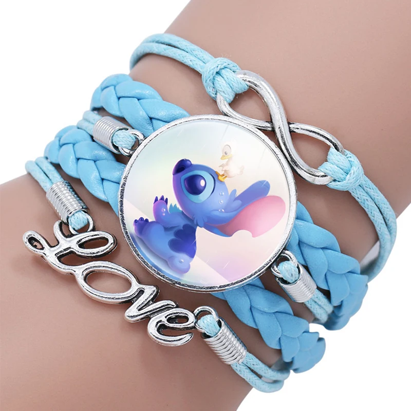 Игрушки Disney 1 шт. Лило и Ститч Мультяшные модели Аниме фигурки милые наручные