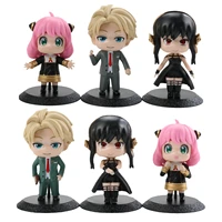 6pcs spy x family figure toys spy family anya forger yor anime action figures model dolls collection toys for children gifts