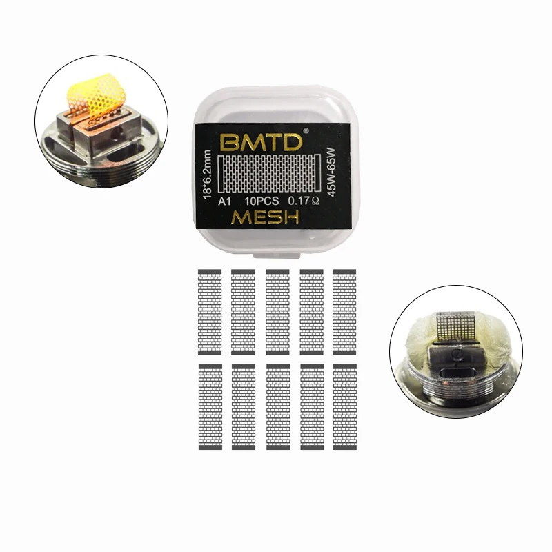 Спирали нагревательные для Wotofo Profile RDA unit RTA Mesh Style A1 0.13Ohm S316 0.12Ohm Ni80 0.16Ohm |