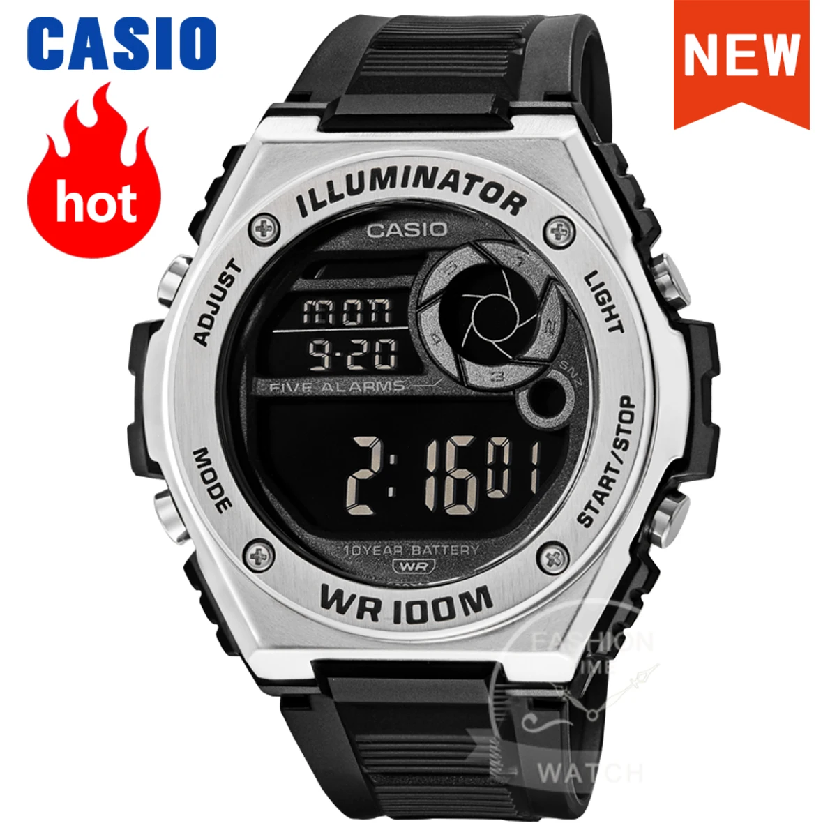Casio watch men's top luxury suit quartz watch military sports leisure waterproof luminous electronic men watch MWD-100H-1B