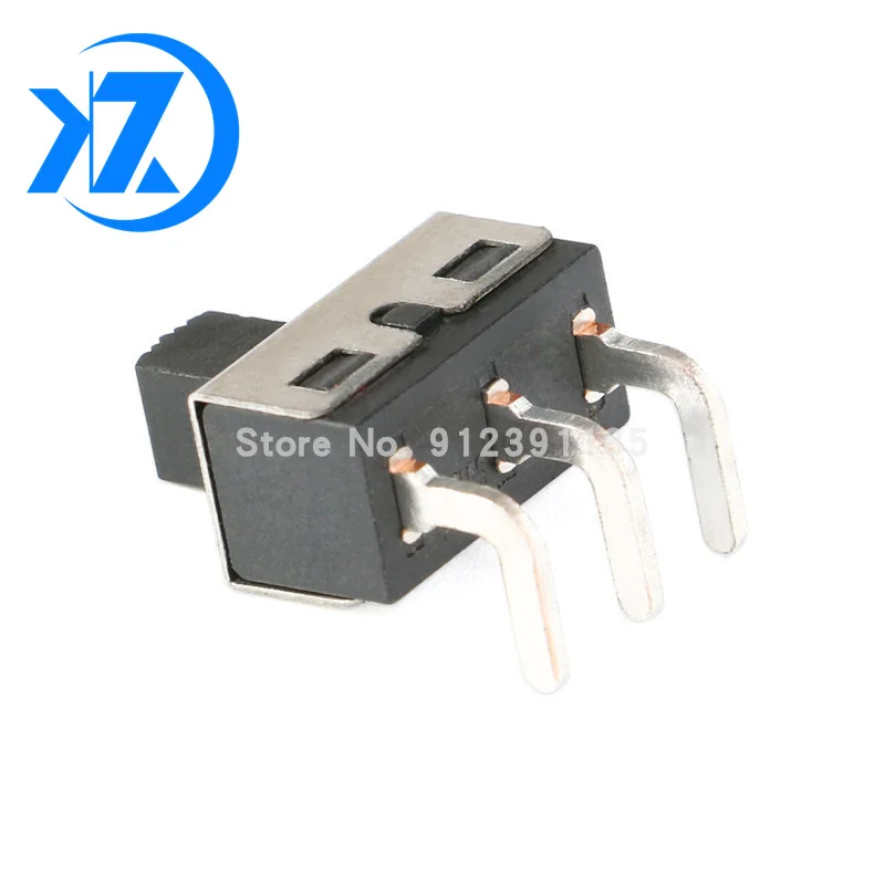 10 шт. Прямоугольный переключатель SS12D11 3PIN 1P2T ручка с высоким шагом 5 мм 4 7 слайдов