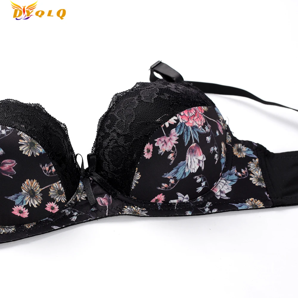 

2022New Women Bra And Thong Set Push Up Brassiere Underwear Femme Panties Lingerie Bralette