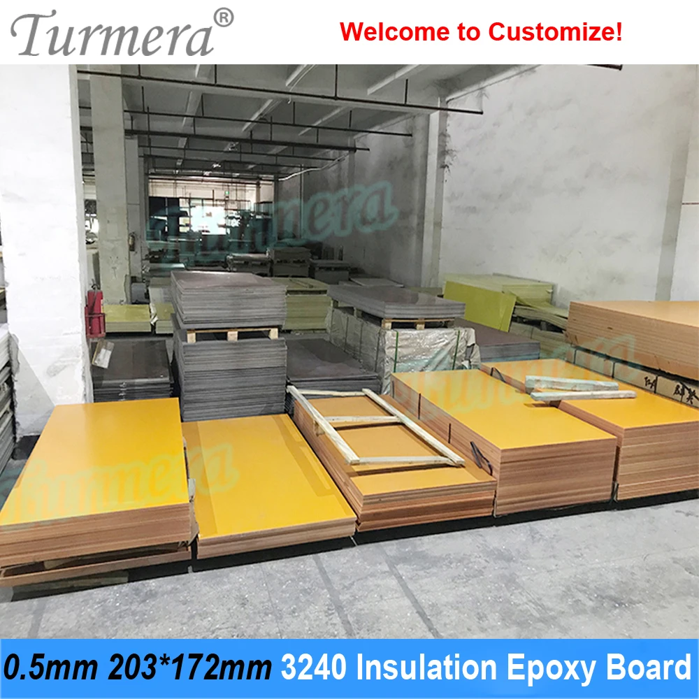 Turmera 3240 Insulation Epoxy Board 0.5mm Thickness 203*172mm for 3.2V 280Ah 320Ah 310Ah 90Ah 12.8V Lifepo4 Battery Pack Diy Use