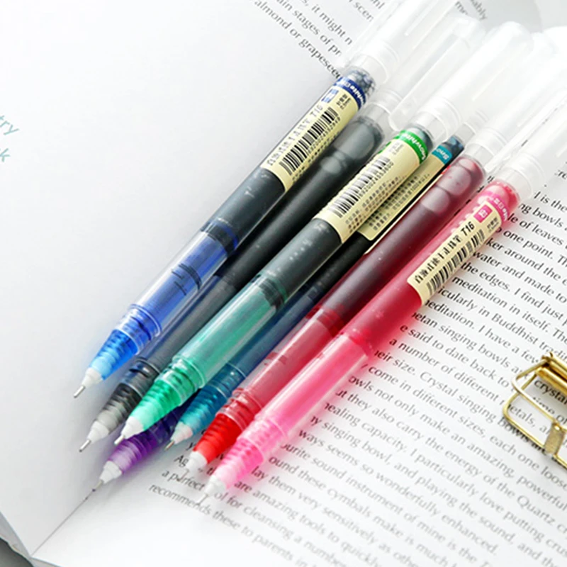 Цветные гелевые ручки 0 5 мм 2 шт. европейского стандарта иглообразные