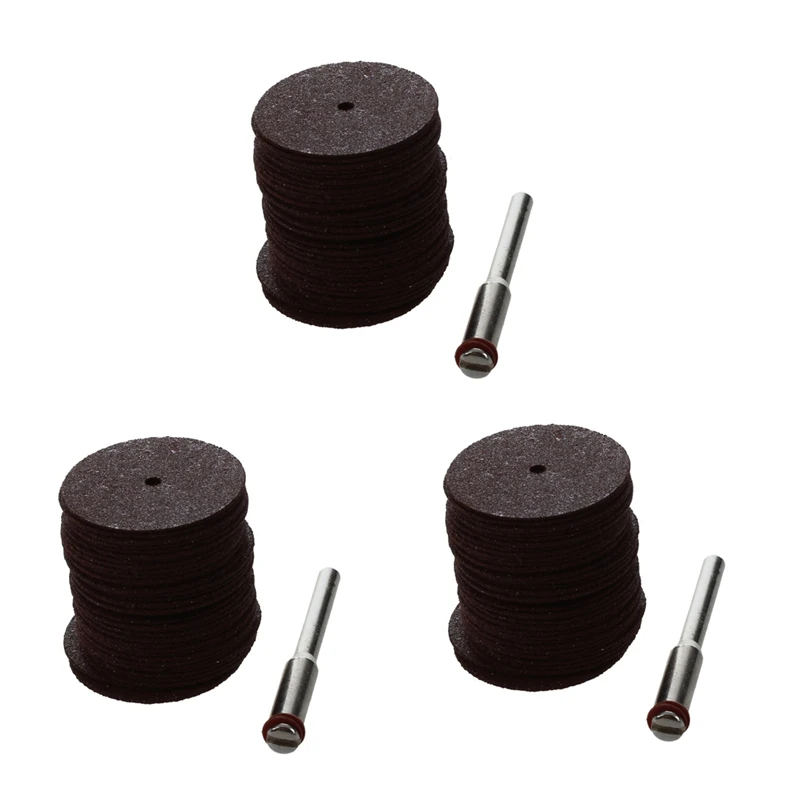 

108 Pcs Cutting Discs Grinding Wheel Set Round Ø25x6mm Brown For Dremel KL 1