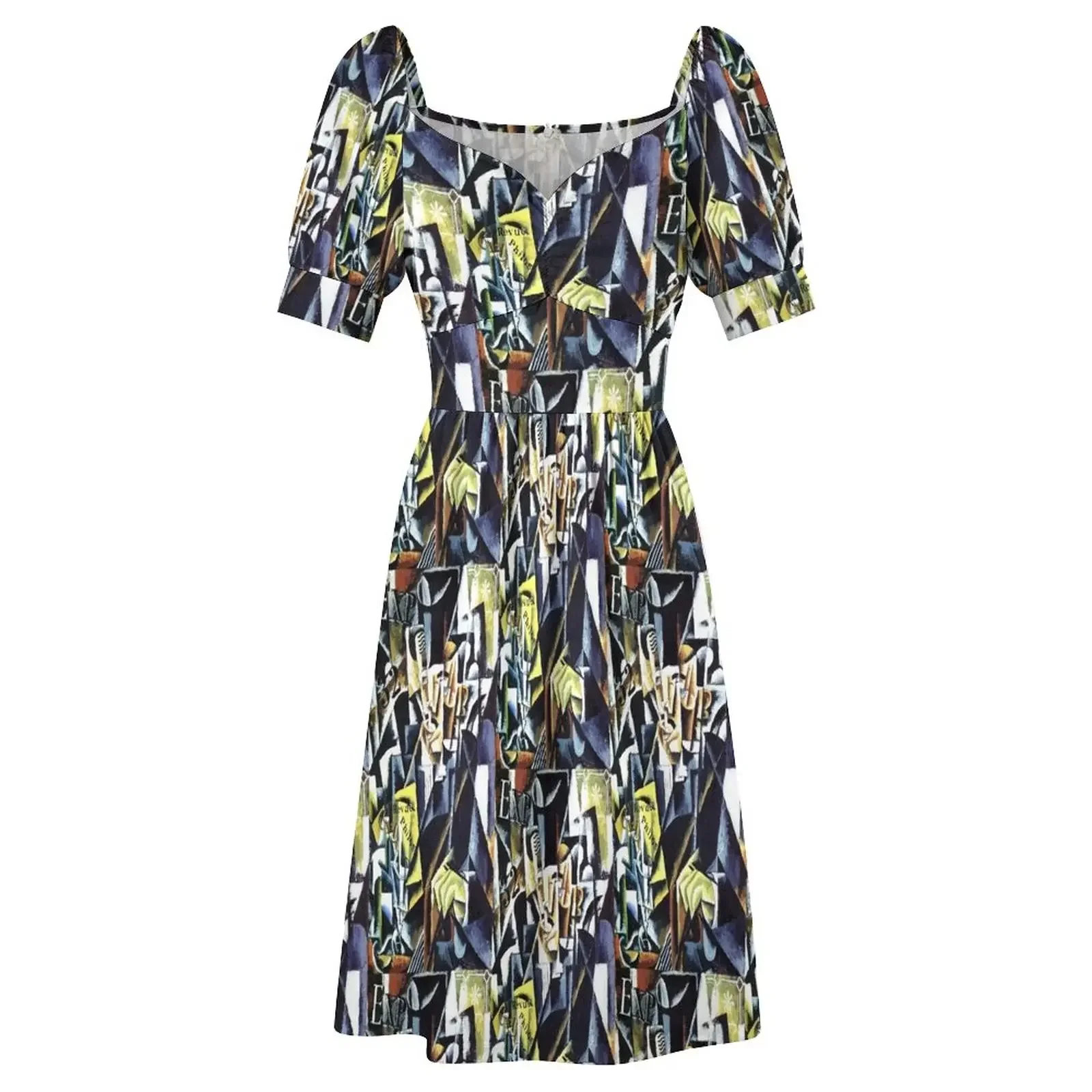 Лиубов Попова - Философское платье без рукавов Женское модное элегантное Платья